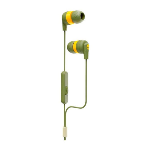 Audífonos con cable Skullcandy - Ink'D + Verde musgo