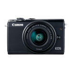 Marca: CANON, CÁMARAS DIGITALES COMPACTAS, Eos M100 Canon + Lente EF M 15-45 mm + Estuche Para SD Camkix + Tripode Ex Micro - Negro