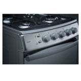 Estufa a Gas Indurama 20" 4 quemadores tapa vidrio templado encendido electrónico - Acero Inoxidable