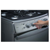 Estufa a Gas Indurama 20" 4 quemadores tapa vidrio templado encendido electrónico - Acero Inoxidable