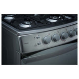 Estufa a Gas Indurama 20" 4 quemadores tapa vidrio templado encendido electrónico - Acero Inoxidable