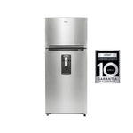 Refrigerador Top Mount 17 P3 Whirlpool | Xpert Energy Saver | Dispensandor de Agua Manual | Anti-huellas | 10 Años de Garantía en Compresor | Gris Acero