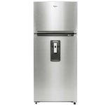 Refrigerador Top Mount 17 P3 Whirlpool | Xpert Energy Saver | Dispensandor de Agua Manual | Anti-huellas | 10 Años de Garantía en Compresor | Gris Acero