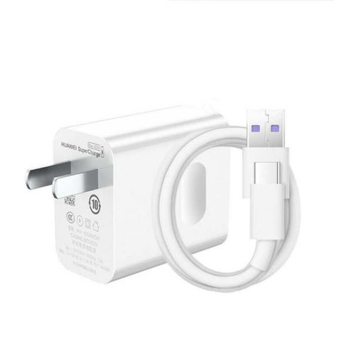 Marca: HUAWEI, CABLES CARGADORES Y BATERÍAS, Cargador SuperCharge Huawei Tipo C | 40W - Blanco