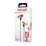 Marca: MAXELL, AUDIFONOS ALÁMBRICOS, Audífonos Alámbricos Maxell EB-PRO M2 Ear-Buds - Plateado