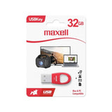 Marca: MAXELL, MEMORIAS USB, Memoria USB Maxell Key 8 GB - Rojo