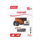 Marca: MAXELL, MEMORIAS USB, Memoria USB Maxell MetalDrive 16 GB - Plateado