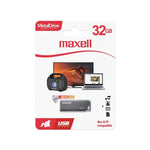 Marca: MAXELL, MEMORIAS USB, Memoria USB Maxell MetalDrive 32 GB - Plateado