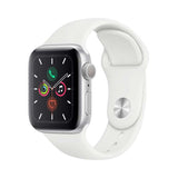 LA Apple Watch S5 40mm Silver Aluminum w White Sport Band GPS USA