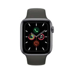 Apple Watch Series 5 | GPS | 44mm | Gris Espacial - Correa Deportiva Negra