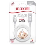 Marca: MAXELL, CABLES, Cable USB Maxell a USB Tipo-C | 4 ft - Blanco
