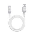 Marca: MAXELL, CABLES, Cable USB Maxell a USB Tipo-C | 4 ft - Blanco