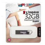 Marca: KINGSTON, MEMORIAS MICRO SD, Memoria USB Data Kingston Traveler Micro 3.1 De 32 GB - Negro