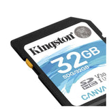 Marca: KINGSTON, MEMORIAS MICRO SD, Tarjeta SD Canvas Go Kingston 32 GB - Negro