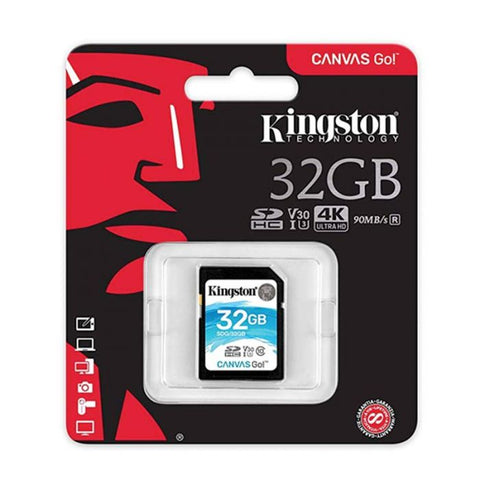 Marca: KINGSTON, MEMORIAS MICRO SD, Tarjeta SD Canvas Go Kingston 32 GB - Negro