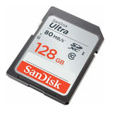Marca: SANDISK, MEMORIAS MICRO SD, Memoria SD Sandisk 128 GB Ultra | UHS-I | SDXC | Clase 10 - Negro