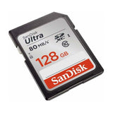 Marca: SANDISK, MEMORIAS MICRO SD, Memoria SD Sandisk 128 GB Ultra | UHS-I | SDXC | Clase 10 - Negro