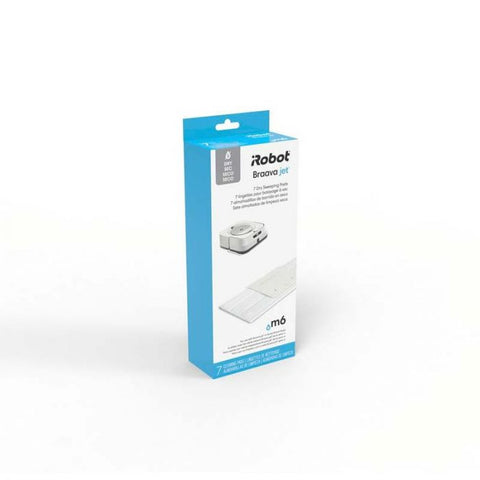 Marca: I ROBOT, ROBOTS ASPIRADORAS Y TRAPEADORES, Almohadillas De Limpieza Húmedas iRobot Repuesto | 7 Pack | Para Braava Jet Serie M - Blanco