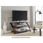 ZLINE METRO FLAT PANEL 3EN1 TV HASTA 55 110LBS Marco de Madera 3repisa de Vidrio Capacidad de Vidrio Medio y abajo max 65LBS Stand de Pared