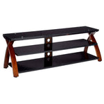 Marca: Z-LINE, MUEBLES, Mueble Para TV Z-Line Willow | TV De Hasta 80" | Capacidad Max De Los Vidrios De 180 lb - Negro