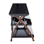 Marca: Z-LINE, MUEBLES, Mueble Para TV Z-Line Willow | TV De Hasta 80" | Capacidad Max De Los Vidrios De 180 lb - Negro