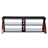 Marca: Z-LINE, MUEBLES, Mueble Para TV Z-Line Willow | TV De Hasta 80" | Capacidad Max De Los Vidrios De 180 lb - Negro