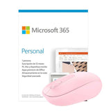 Marca: MICROSOFT, SOFTWARE, Kit Escolar Microsoft Wireless Mouse 1850 + Office Personal 365 - Rosado