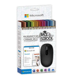 Marca: MICROSOFT, SOFTWARE, Kit Escolar Microsoft Wireless Mouse 1850 + Office Personal 365 - Negro