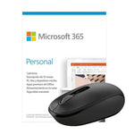 Marca: MICROSOFT, SOFTWARE, Kit Escolar Microsoft Wireless Mouse 1850 + Office Personal 365 - Negro