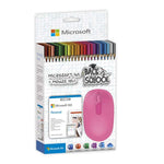 Marca: MICROSOFT, SOFTWARE, Kit Escolar Microsoft Wireless Mouse 1850 + Office Personal 365 - Fucsia