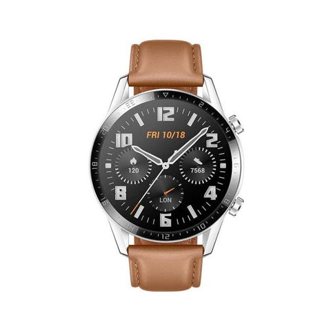 Huawei Watch GT 2 | 46MM | 4GB | Monitor de Ritmo corazon | NFC | Correa de Cuero | Chocolate