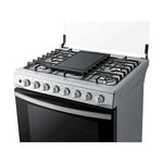 Estufa a Gas con Quemador de Triple Potencia, 5.2 cu.ft - Acero