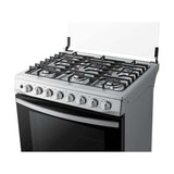Estufa a Gas con Quemador de Triple Potencia, 5.2 cu.ft - Acero