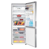 Refrigerador Samsung Inverter | 2 Puertas | 432L | Congelador inferior | Multiflow | Vidrio Templado | Acero
