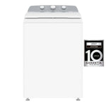 Lavadora Carga Superior Whirlpool 18kg Xpert System Agitador con tapa metálica y panel gris