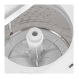 Lavadora Carga Superior Whirlpool 18kg Xpert System Agitador con tapa metálica y panel gris