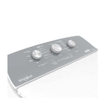 Lavadora Carga Superior Whirlpool 18kg Xpert System Agitador con tapa metálica y panel gris