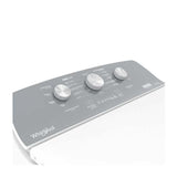 Lavadora Carga Superior Whirlpool 18kg Xpert System Agitador con tapa metálica y panel gris