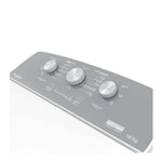 Lavadora Carga Superior Whirlpool 18kg Xpert System Agitador con tapa metálica y panel gris