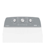 Lavadora Carga Superior Whirlpool 18kg Xpert System Agitador con tapa metálica y panel gris