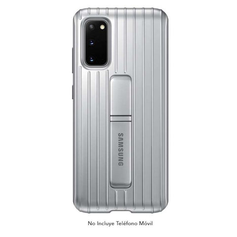 Funda protectora de pie para Samsung Galaxy S20 - Plateado