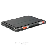 Logitech Slim Folio Funda para iPad con Teclado Bluetooth, iPad (5ta y 6ta Generación), 14 Teclas de Acceso Directo de iOs, Batería 4 Años, Disposición QWERTY Ingles