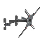 Montaje en pared de TV Barkan 13 "- 90" de movimiento completo - Montaje en pared de TV de 4 brazos, plano / curvo de doble brazo, hasta 132 lbs - negro