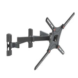 Montaje en pared de TV Barkan 13 "- 90" de movimiento completo - Montaje en pared de TV de 4 brazos, plano / curvo de doble brazo, hasta 132 lbs - negro