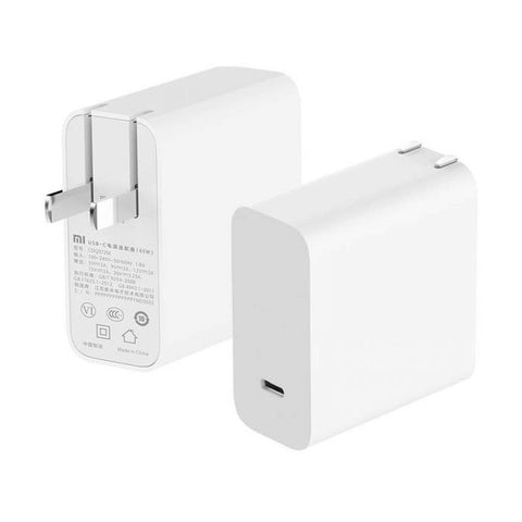 Cargador USB-C 65W Xiaomi | Adaptador de Corriente con Enchufe - Blanco