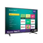 TV Hisense 50" Smart Ultra HD 4K Roku TV Built in HDR 10 Motion Rate 120Mhz 3 HDMI 1 Ethernet 1 USB 1 RCA 1 Optical Output Google Assitant Ready