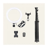 Ubeesize 8 in Selfie Ring Light with Tripod Stand set black
