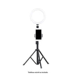 Ubeesize 8 in Selfie Ring Light with Tripod Stand set black