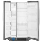 Refrigerador Whirlpool de 24.6 p3 dos puertas verticales con dispensador de hielo | Acero inoxidable resistente a huellas digitales