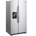 Refrigerador Whirlpool de 24.6 p3 dos puertas verticales con dispensador de hielo | Acero inoxidable resistente a huellas digitales